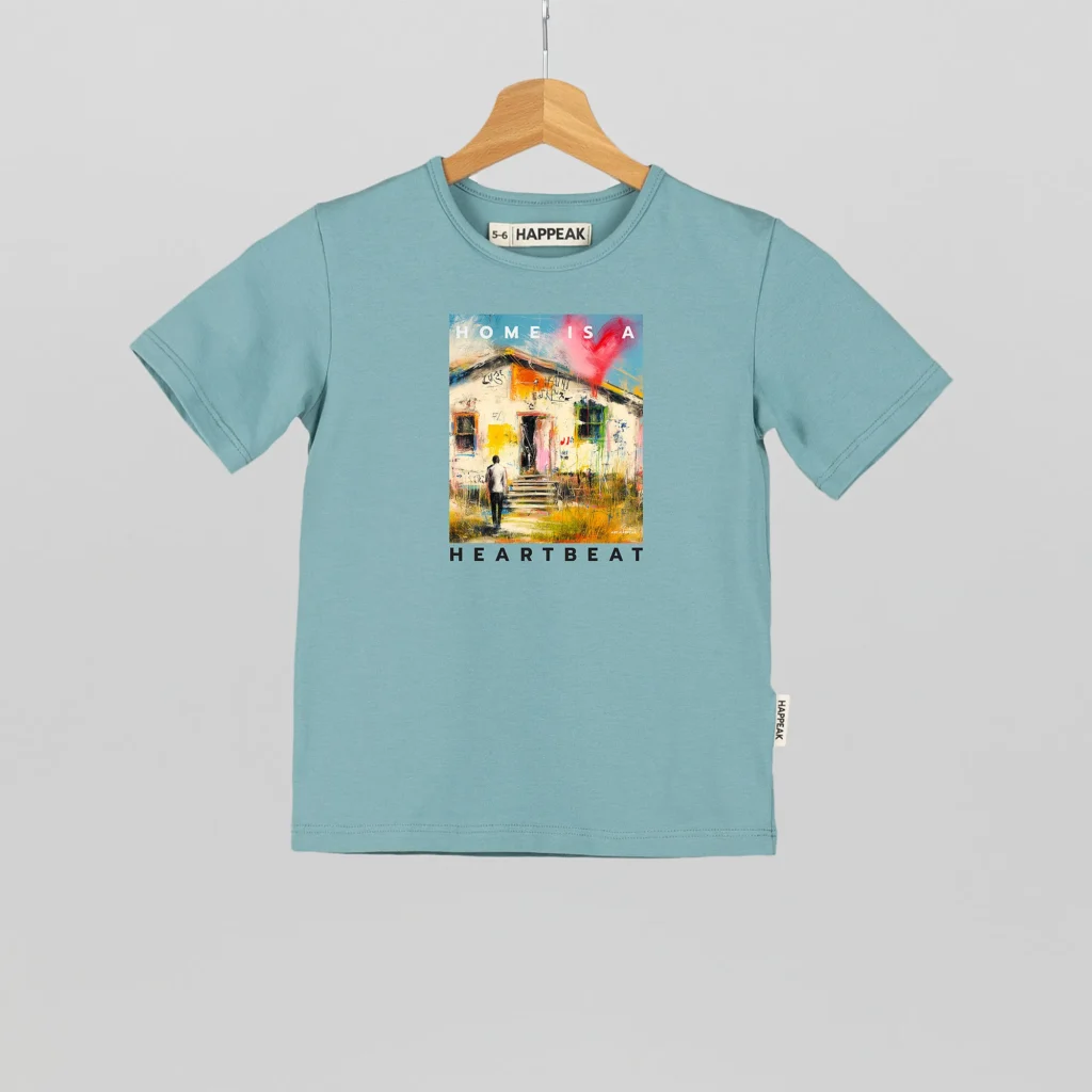 Marškinėliai „Home Is A Heartbeat” ART.HAPPEAK  - 5