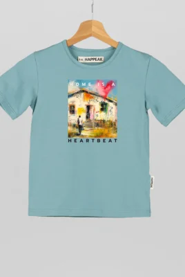 Marškinėliai „Home Is A Heartbeat” ART.HAPPEAK - 5 Marškinėliai „Home Is A Heartbeat” ART.HAPPEAK - 5