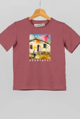 Marškinėliai „Home Is A Heartbeat” ART.HAPPEAK - 4 Marškinėliai „Home Is A Heartbeat” ART.HAPPEAK - 4