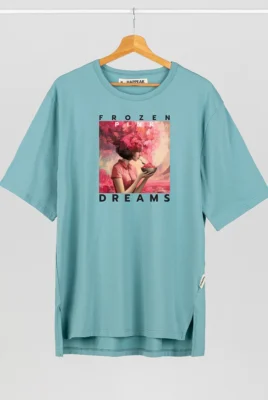 Marškinėliai „Frozen Pink Dreams” Marškinėliai su spauda - 2 Marškinėliai „Frozen Pink Dreams” Marškinėliai su spauda - 2