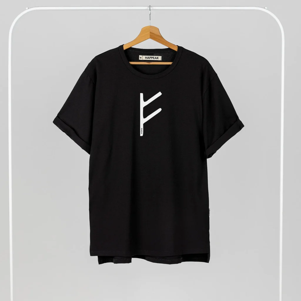 T-shirt Fehu Drabužiai su spauda  - 1
