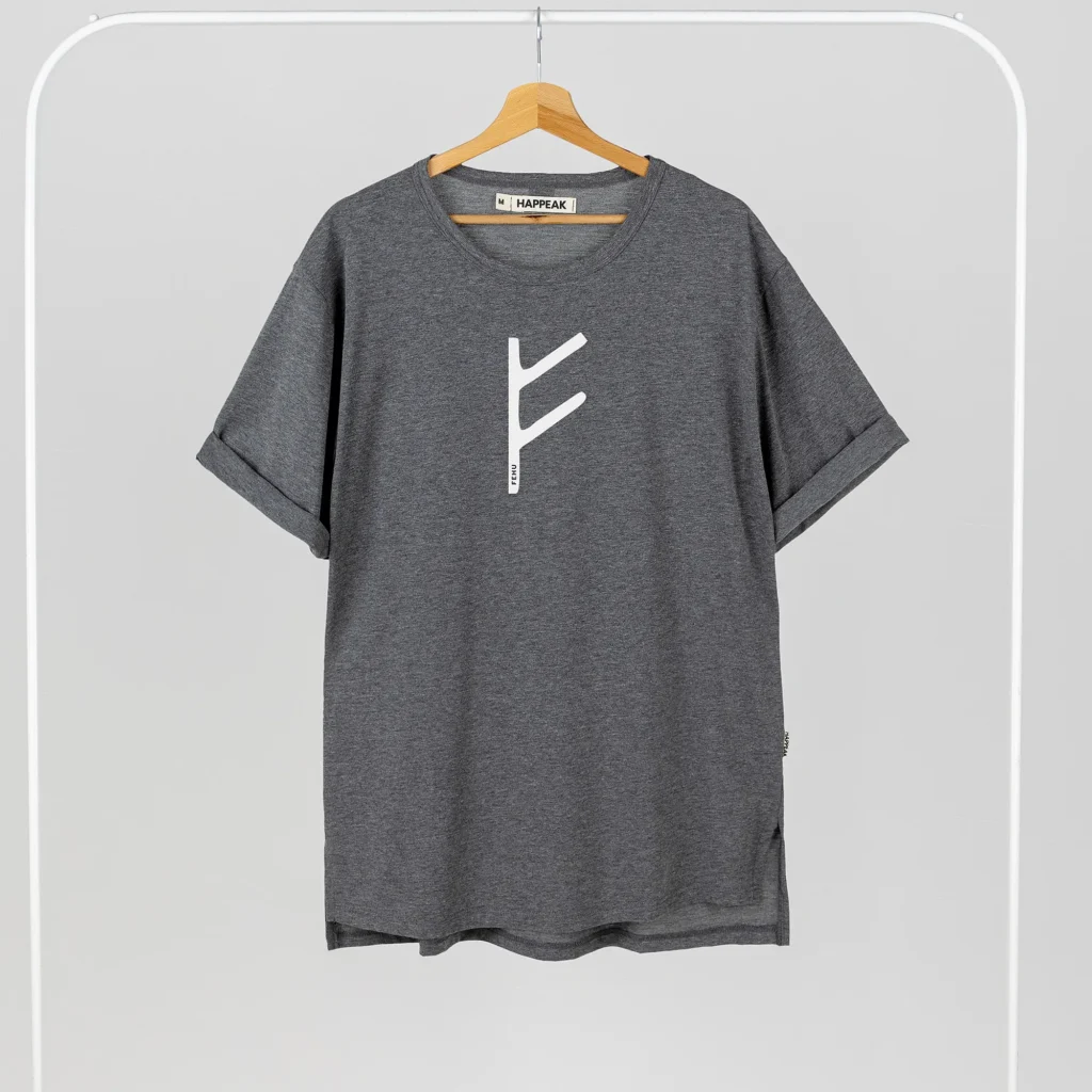 T-shirt Fehu Drabužiai su spauda  - 3
