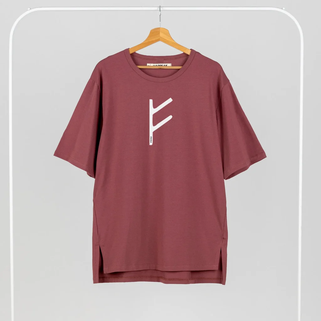 T-shirt Fehu Drabužiai su spauda  - 4