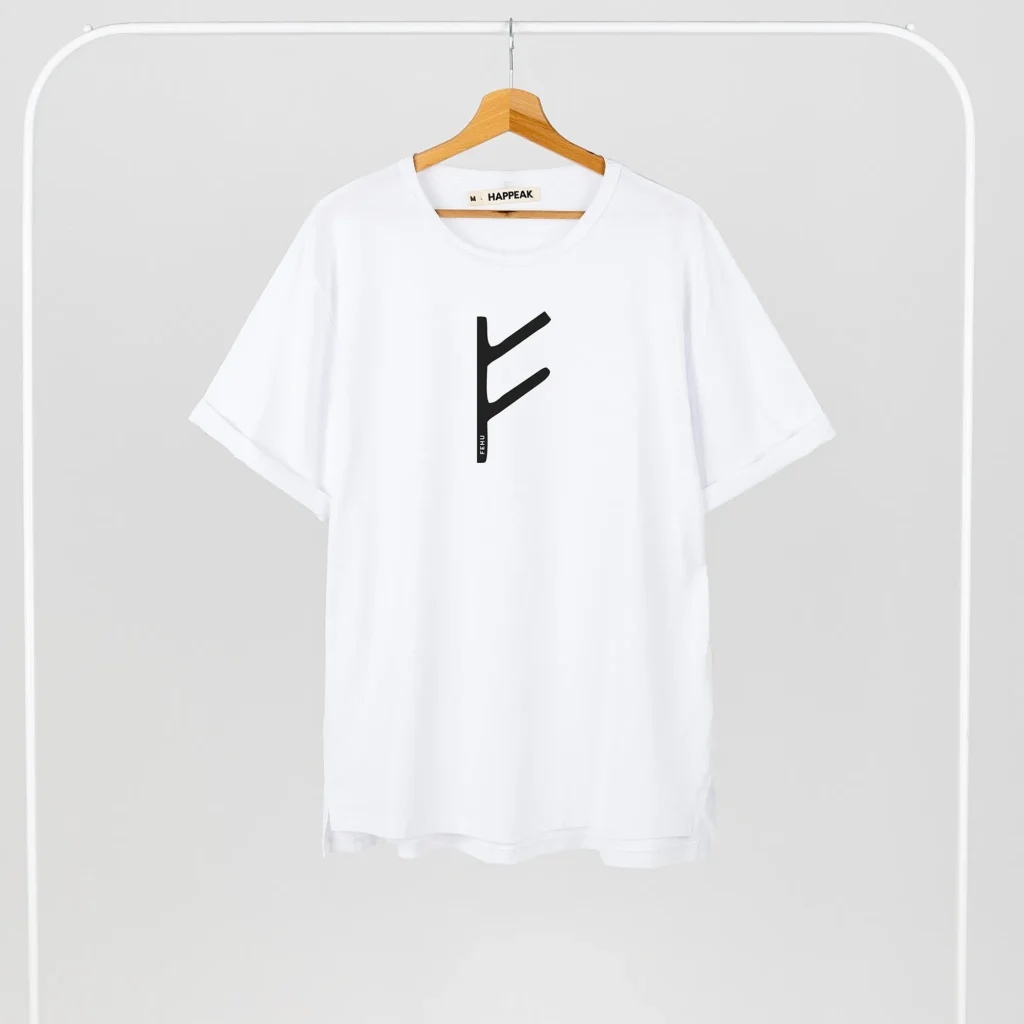 T-shirt Fehu Drabužiai su spauda  - 5