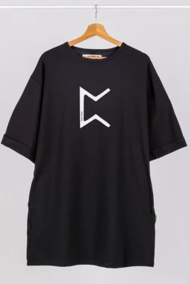 Trumpa suknelė Perthro Drabužiai su spauda  - 2