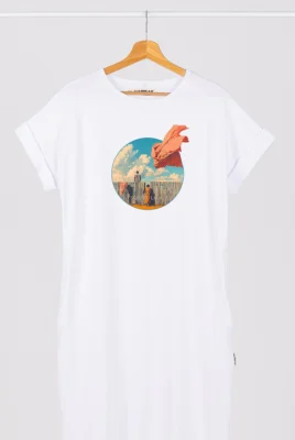 Ilga suknelė „Silent love” Drabužiai su spauda - 2 Ilga suknelė „Silent love” Drabužiai su spauda - 2