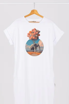 Ilga suknelė „Būties lengvumas” Drabužiai su spauda  - 2