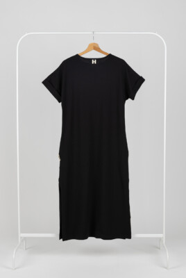 Long city dress, organic IŠPARDAVIMAS - 4 Long city dress, organic IŠPARDAVIMAS - 4