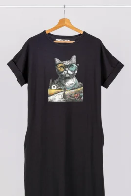 Ilga suknelė „Mr Cat” ART.HAPPEAK - 2 Ilga suknelė „Mr Cat” ART.HAPPEAK - 2