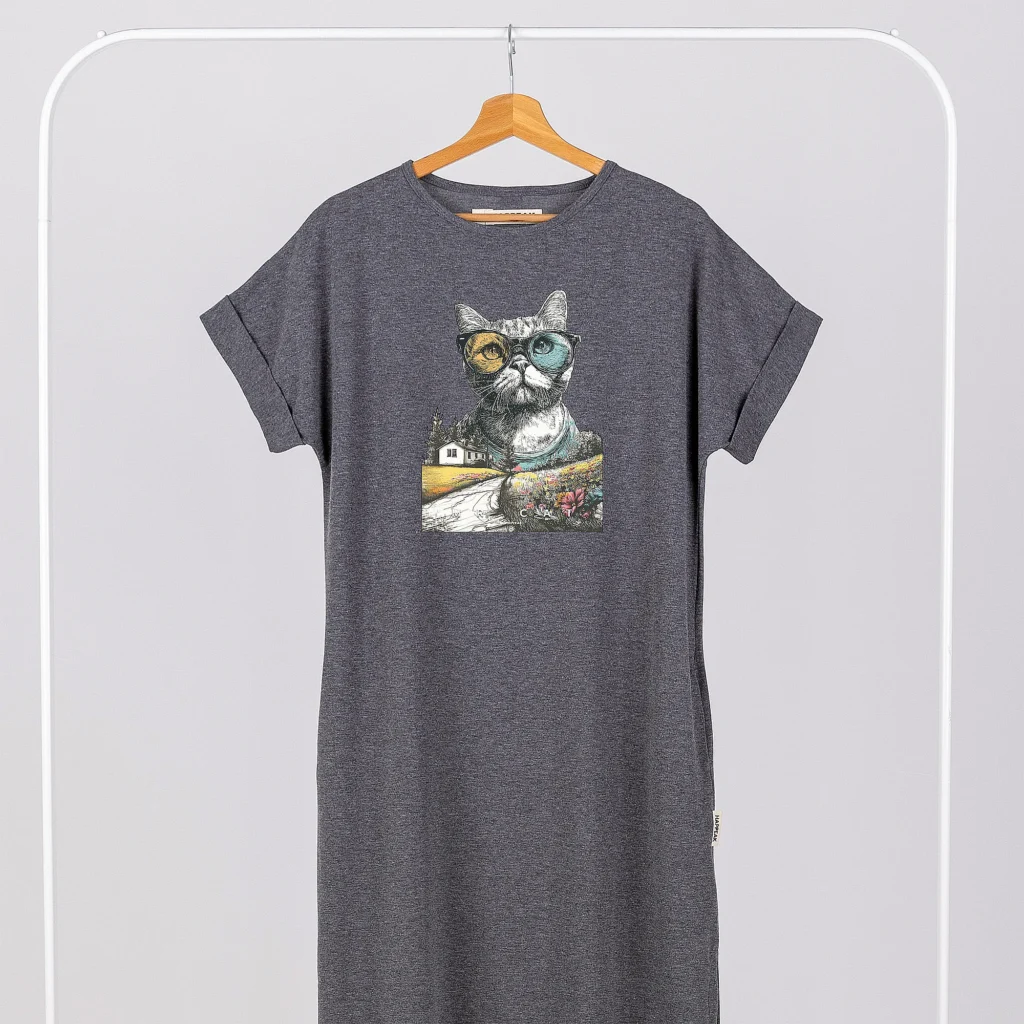Ilga suknelė „Mr Cat” ART.HAPPEAK  - 1