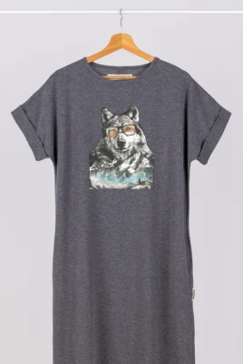 Ilga suknelė „Mr Wolf” Drabužiai su spauda  - 3