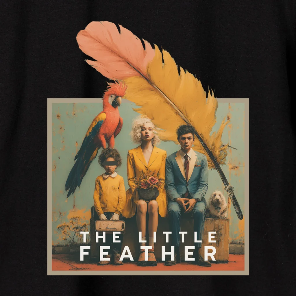 Marškinėliai „The little feather” ART.HAPPEAK  - 6 Marškinėliai „The little feather” ART.HAPPEAK  - 6