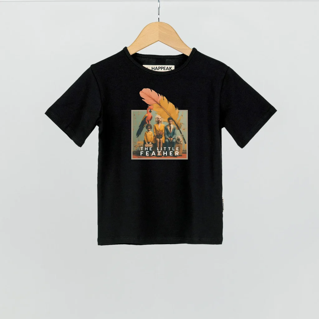 Marškinėliai „The little feather” ART.HAPPEAK  - 3 Marškinėliai „The little feather” ART.HAPPEAK  - 3