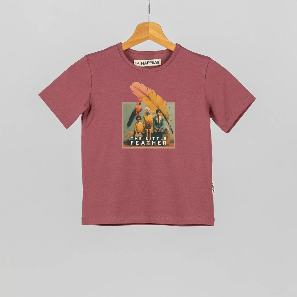 Marškinėliai „The little feather” ART.HAPPEAK  - 5 Marškinėliai „The little feather” ART.HAPPEAK  - 5