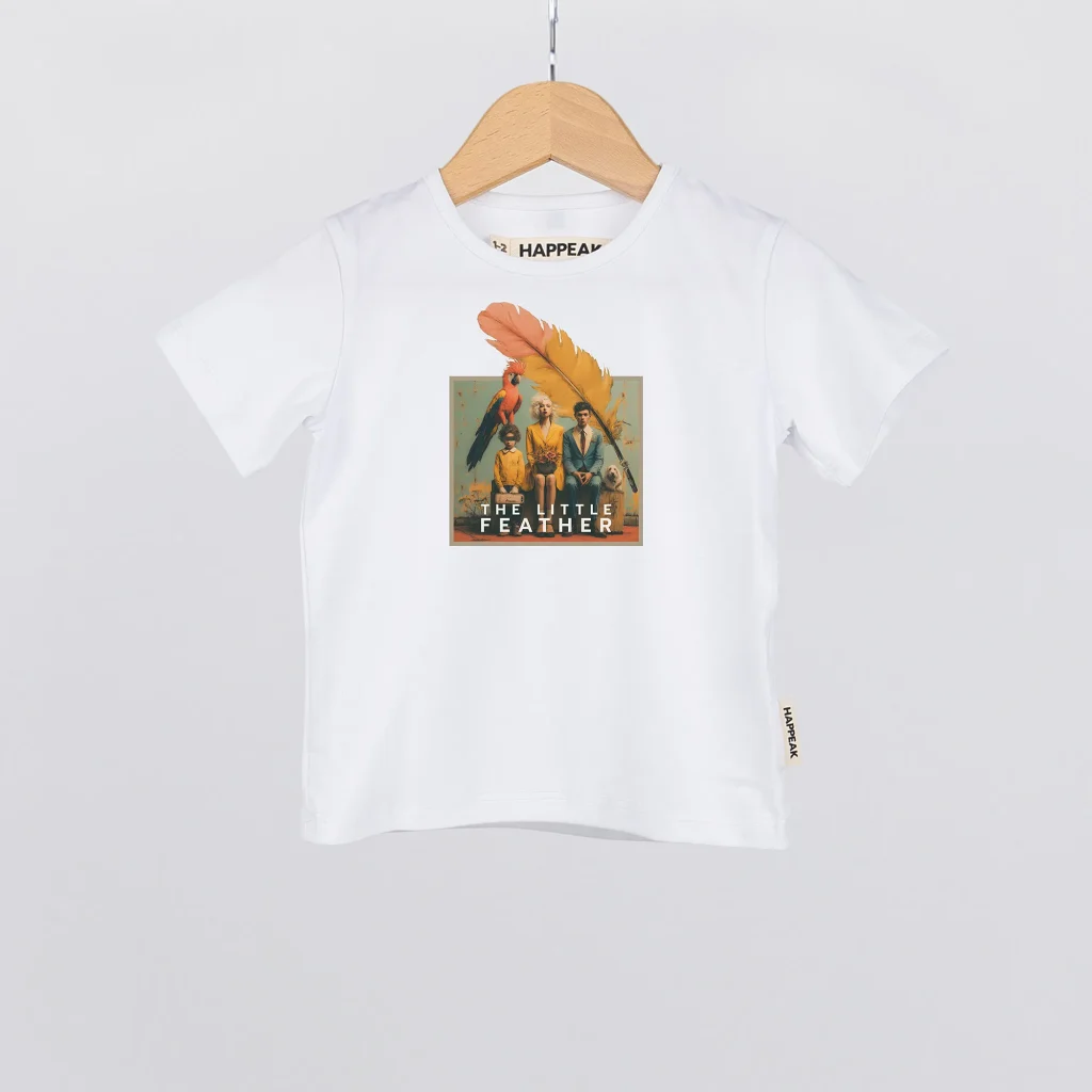 Marškinėliai „The little feather” ART.HAPPEAK  - 1 Marškinėliai „The little feather” ART.HAPPEAK  - 1