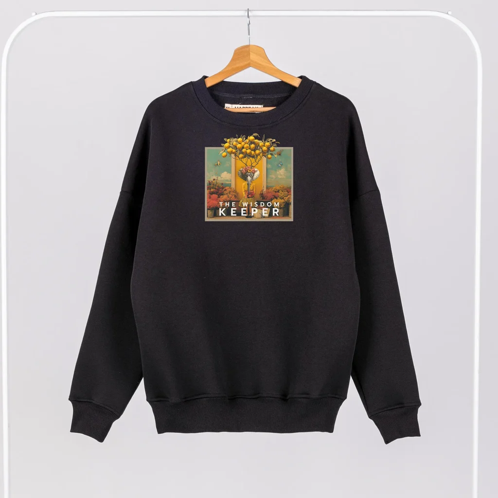 Džemperis „The wisdom keeper” Drabužiai su spauda  - 1