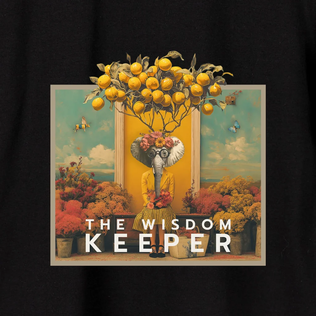 Džemperis „The wisdom keeper” Drabužiai su spauda  - 5