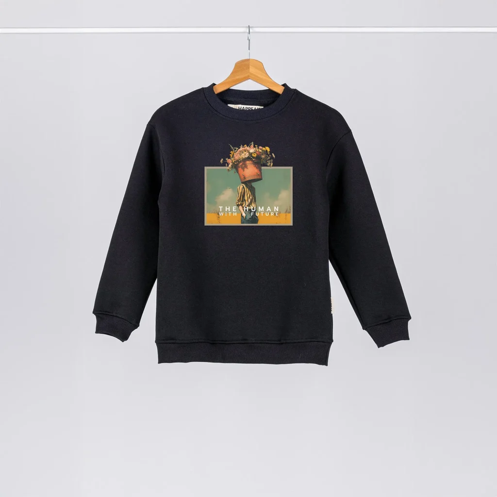 Vaikiškas džemperis „The human with future” Džemperiai vaikams  - 1 Vaikiškas džemperis „The human with future” Džemperiai vaikams  - 1
