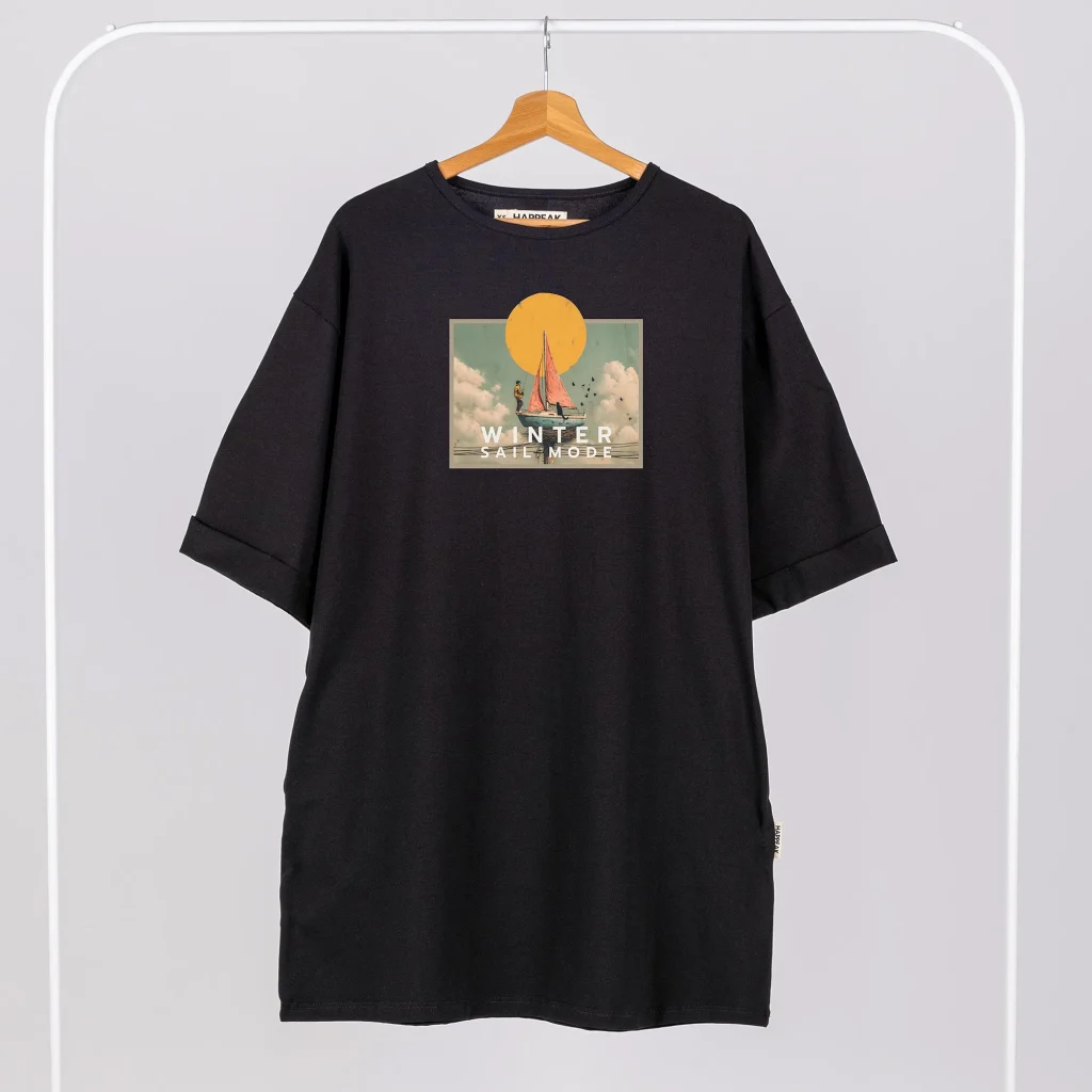 Trumpa suknelė „Winter sail mode” Suknelės su spauda  - 2 Trumpa suknelė „Winter sail mode” Suknelės su spauda  - 2