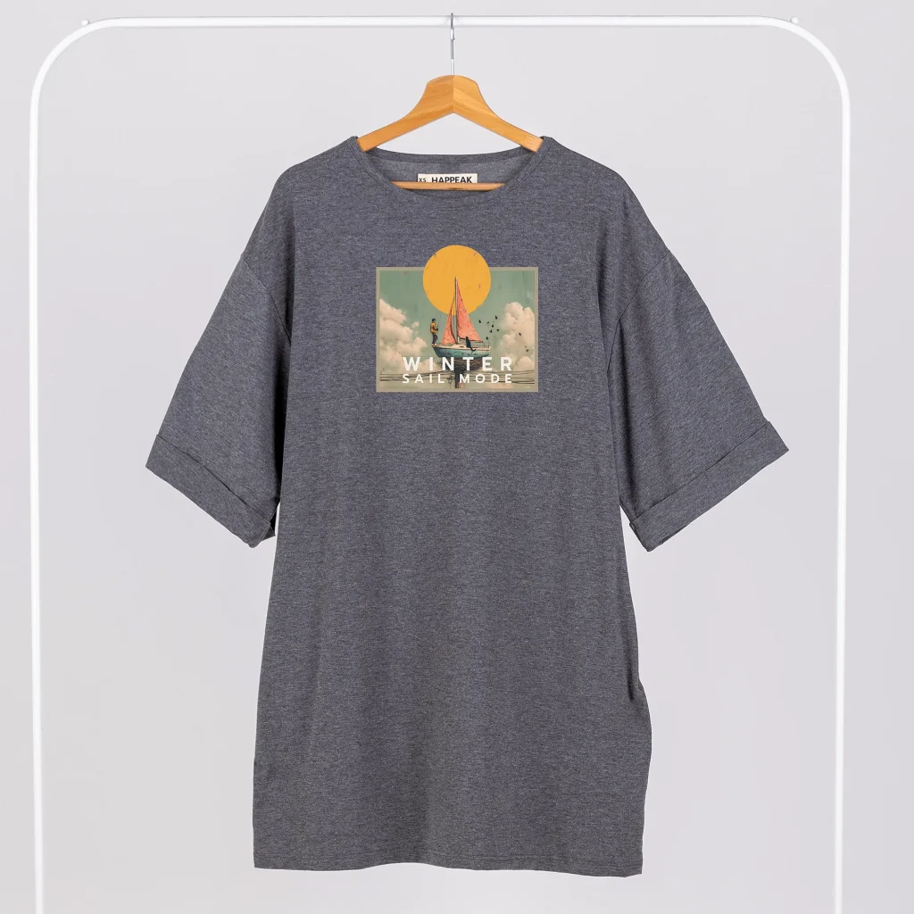 Trumpa suknelė „Winter sail mode” Suknelės su spauda  - 1 Trumpa suknelė „Winter sail mode” Suknelės su spauda  - 1