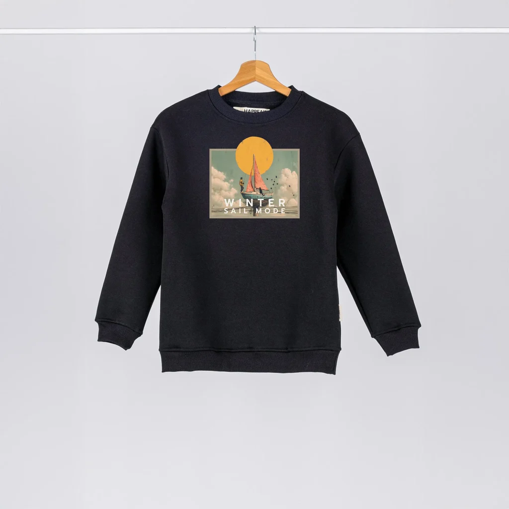 Vaikiškas džemperis „Winter sail mode” Džemperiai vaikams  - 1 Vaikiškas džemperis „Winter sail mode” Džemperiai vaikams  - 1