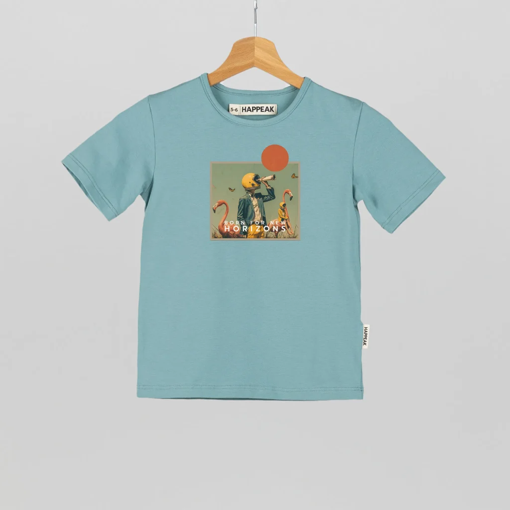 Marškinėliai „Born for new horizons” ART.HAPPEAK  - 4 Marškinėliai „Born for new horizons” ART.HAPPEAK  - 4