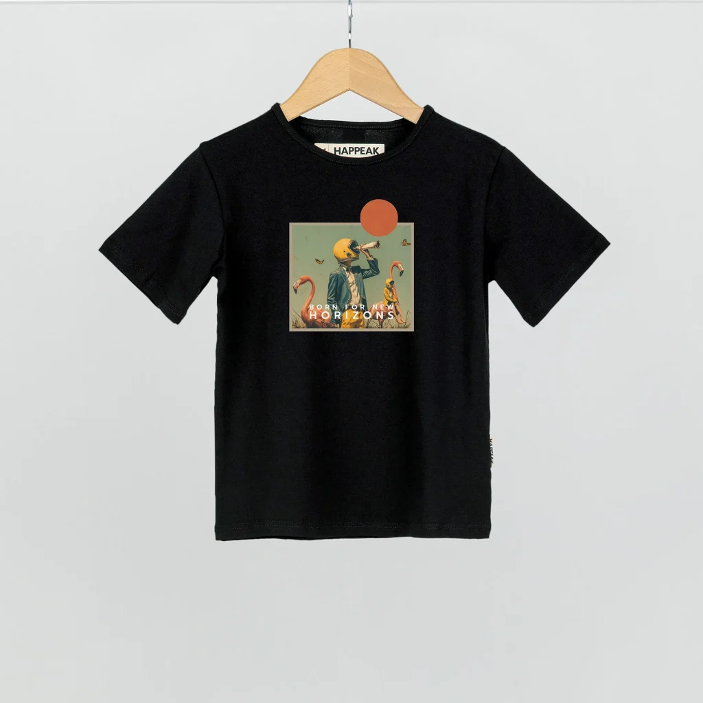 Marškinėliai „Born for new horizons” ART.HAPPEAK  - 1 Marškinėliai „Born for new horizons” ART.HAPPEAK  - 1