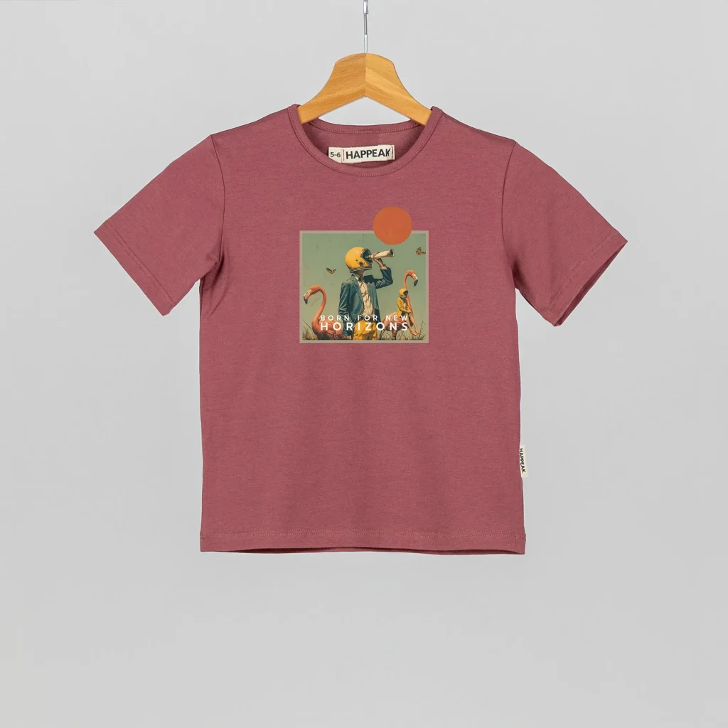 Marškinėliai „Born for new horizons” ART.HAPPEAK  - 3 Marškinėliai „Born for new horizons” ART.HAPPEAK  - 3