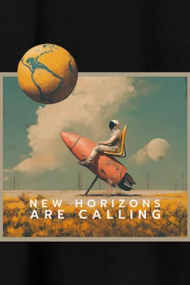 Marškinėliai „New horizons are calling” Marškinėliai vaikams  - 6 Marškinėliai „New horizons are calling” Marškinėliai vaikams  - 6