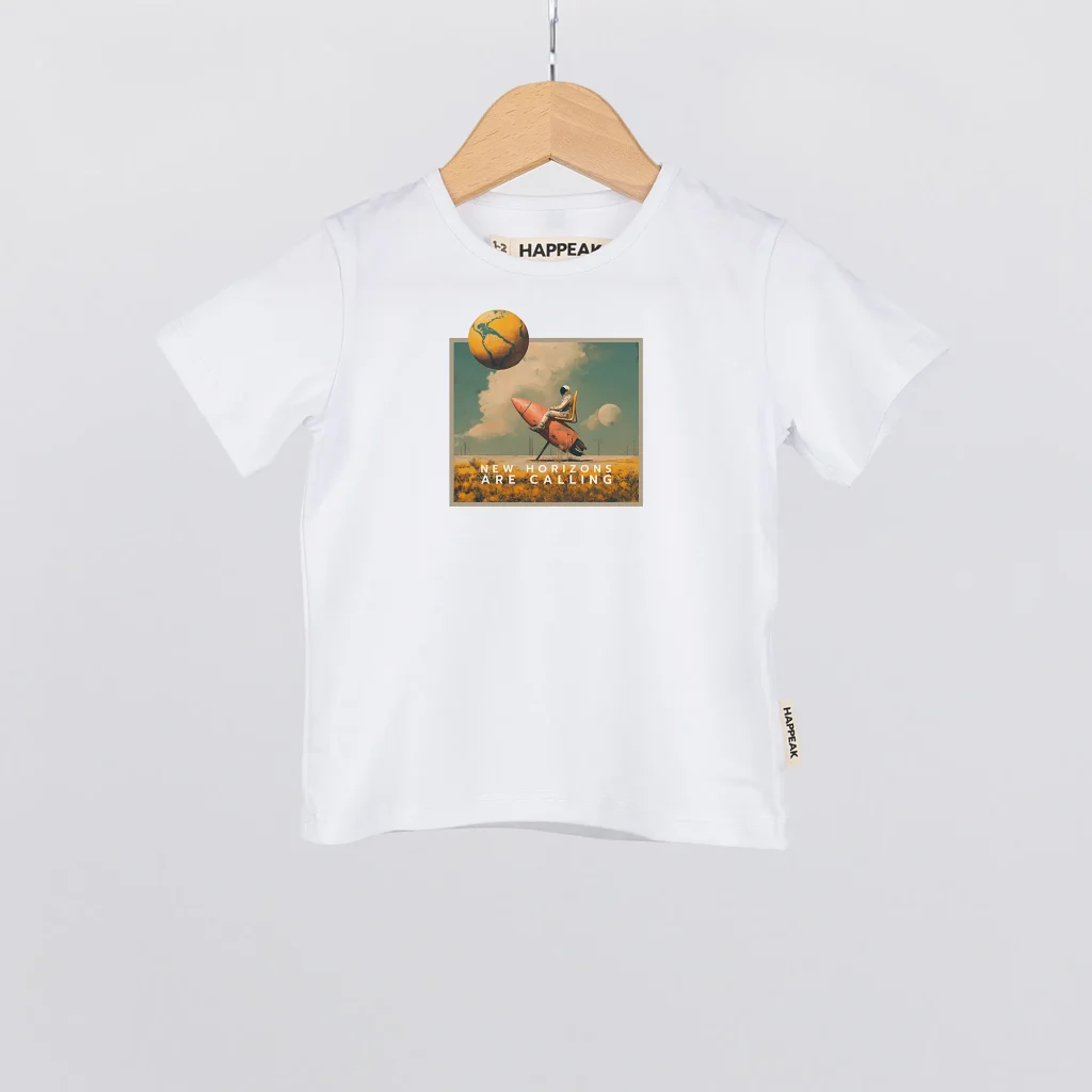 Marškinėliai „New horizons are calling” Marškinėliai vaikams  - 2 Marškinėliai „New horizons are calling” Marškinėliai vaikams  - 2
