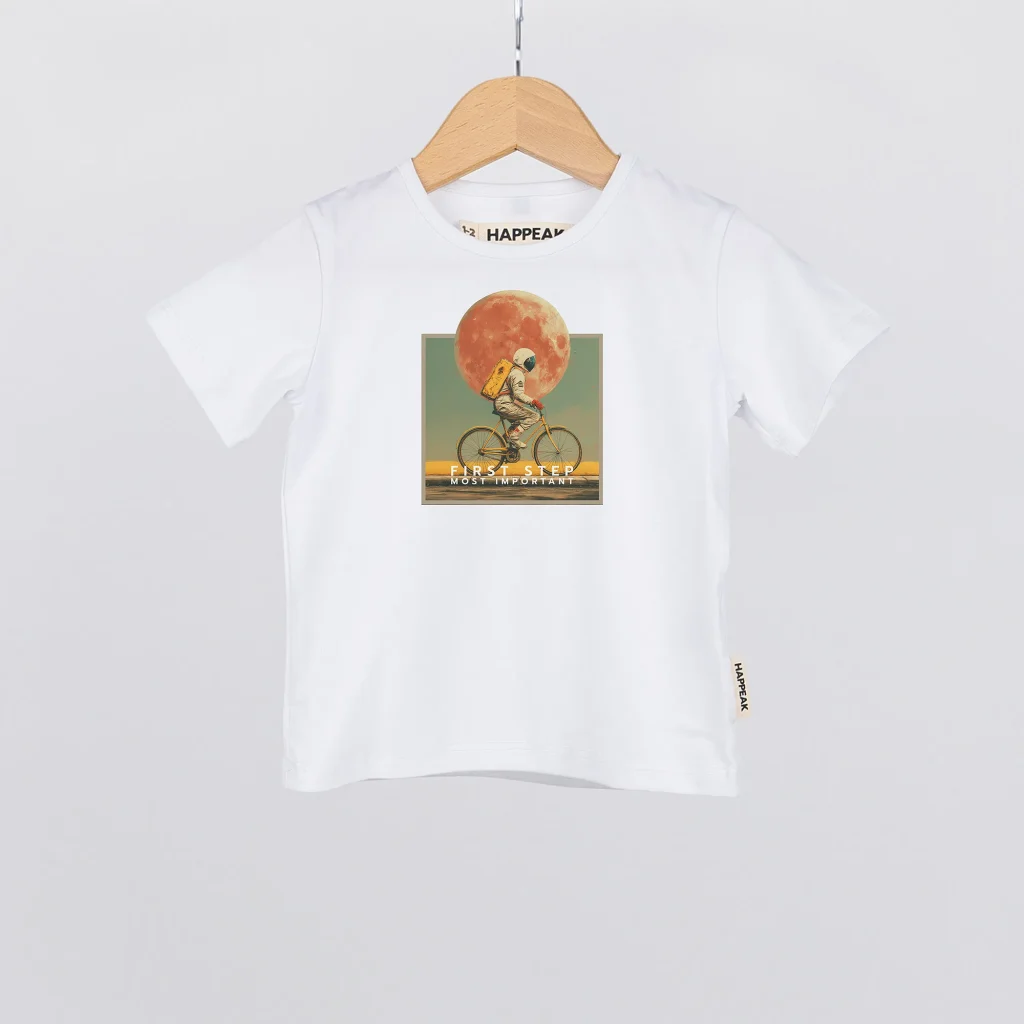 Marškinėliai „First step most important” ART.HAPPEAK  - 1 Marškinėliai „First step most important” ART.HAPPEAK  - 1