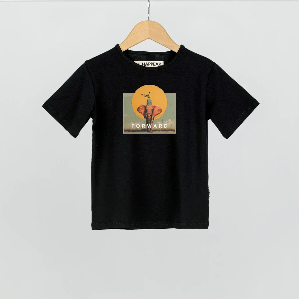 Marškinėliai „Time to move forward” Marškinėliai vaikams  - 1 Marškinėliai „Time to move forward” Marškinėliai vaikams  - 1