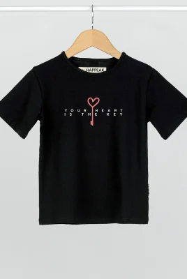 Marškinėliai „Heart is the key” ART.HAPPEAK  - 5
