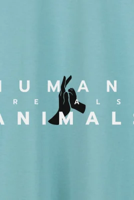 Marškinėliai „Humans are also animals” Marškinėliai su spauda  - 6 Marškinėliai „Humans are also animals” Marškinėliai su spauda  - 6