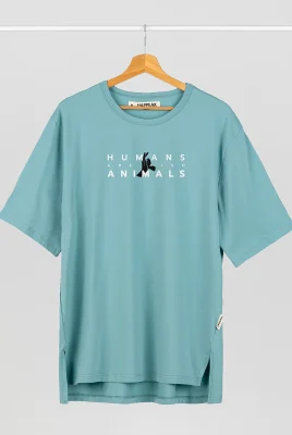 Marškinėliai „Humans are also animals” Marškinėliai su spauda  - 5 Marškinėliai „Humans are also animals” Marškinėliai su spauda  - 5