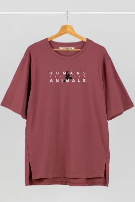 Marškinėliai „Humans are also animals” Marškinėliai su spauda  - 7 Marškinėliai „Humans are also animals” Marškinėliai su spauda  - 7