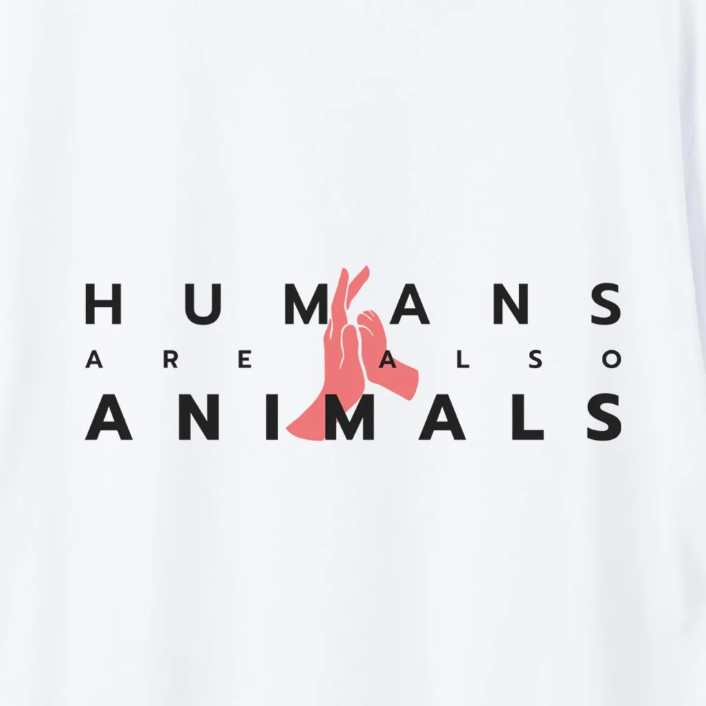 Marškinėliai „Humans are also animals” ART.HAPPEAK  - 4