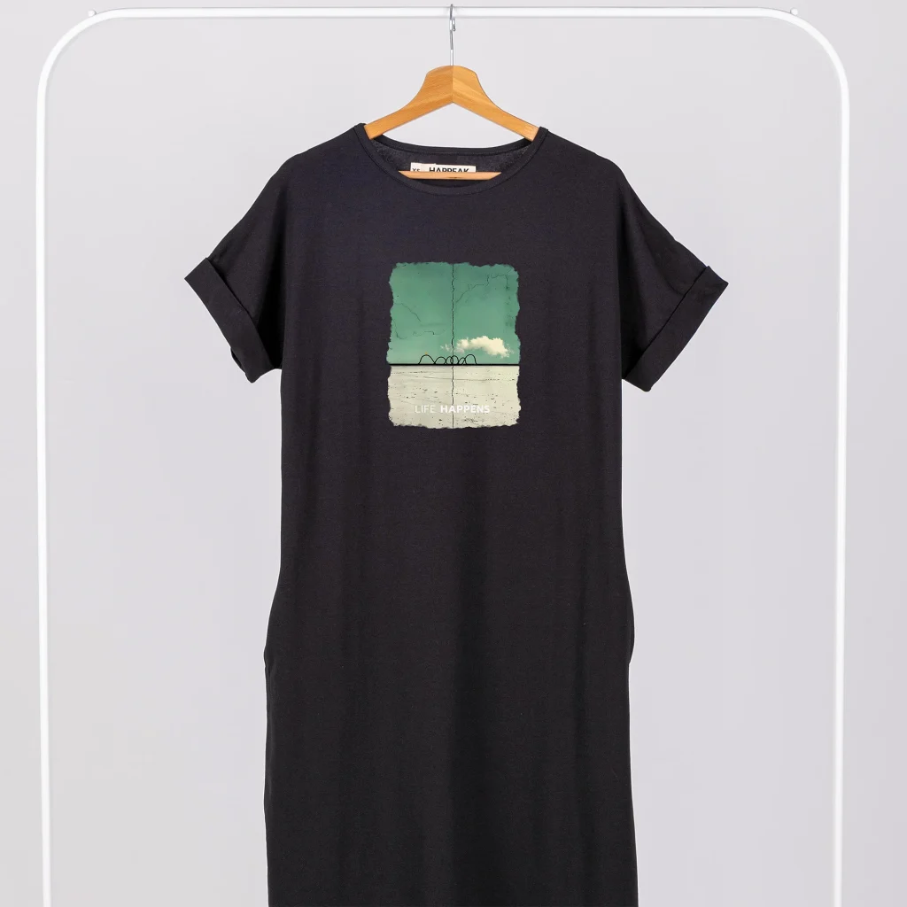 Ilga suknelė „Life happens” ART.HAPPEAK - 1 Ilga suknelė „Life happens” ART.HAPPEAK - 1