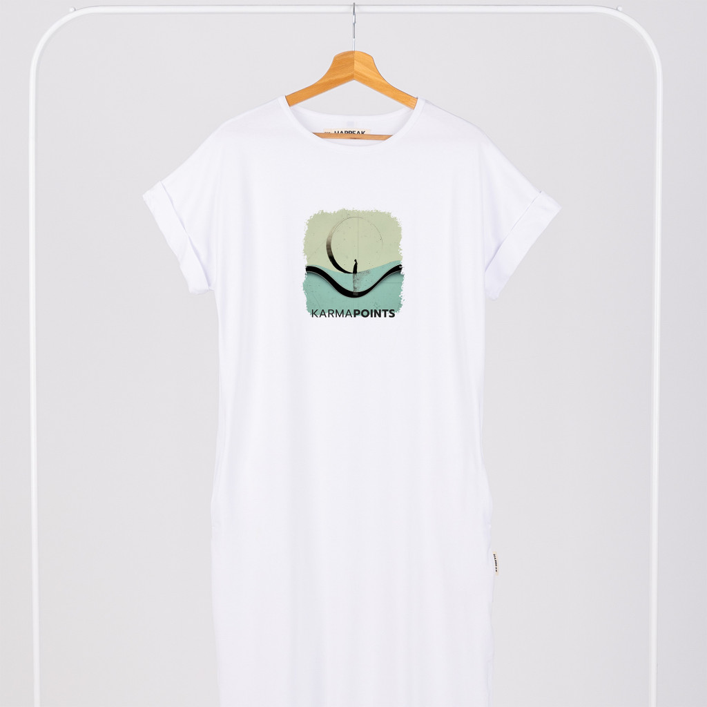 Ilga suknelė „Karma points” Drabužiai su spauda  - 2