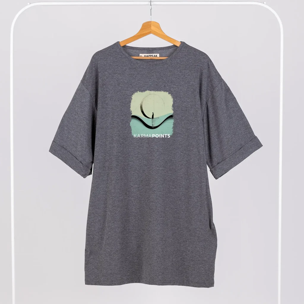 Trumpa suknelė „Karma points” Drabužiai su spauda  - 1