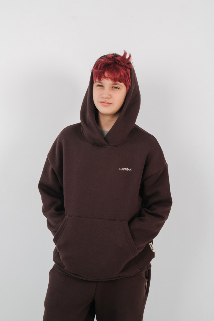 Džemperis su kišene, su pūkeliu, unisex -20% - 1 Džemperis su kišene, su pūkeliu, unisex -20% - 1