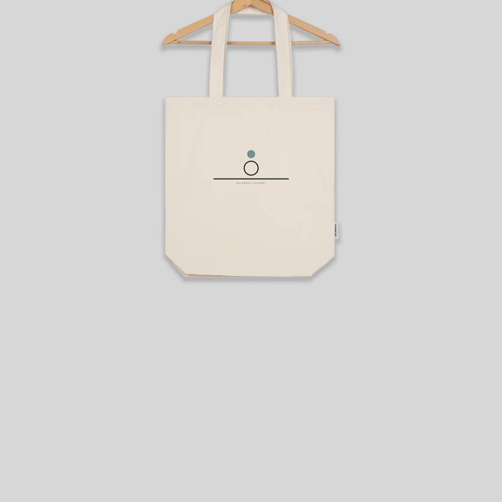 Minimalistinis pirkinių maišelis – Balance 13 Drabužiai su spauda  - 2