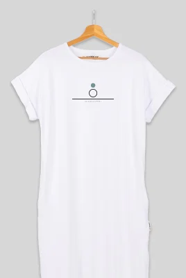 Balance 13 – ilga suknelė su minimalistine spauda ART.HAPPEAK  - 3