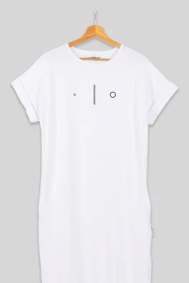 Balance 14 – ilga suknelė su minimalistine spauda ART.HAPPEAK  - 3