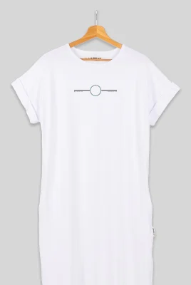 Balance 15 – ilga suknelė su minimalistine spauda ART.HAPPEAK  - 3