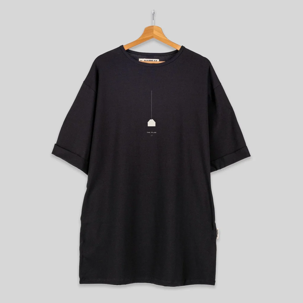 Relaxed short dress – Echoes 01 – The Plan Trumpos suknelės  - 3
