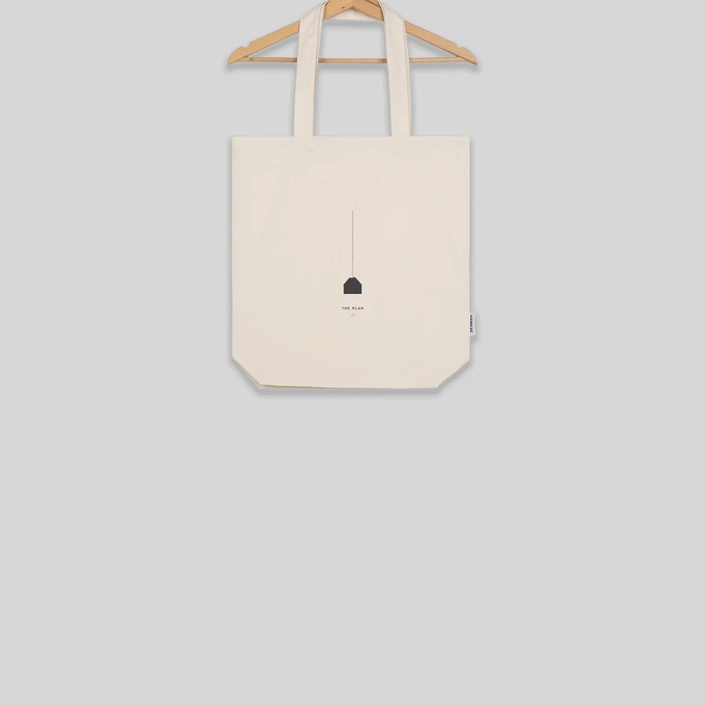 Minimal Tote Bag – Echoes 01 – The Plan Maišeliai - 1 Minimal Tote Bag – Echoes 01 – The Plan Maišeliai - 1