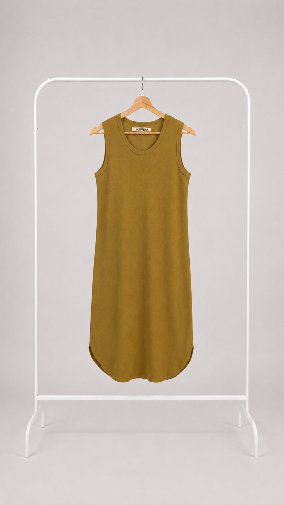 Sleeveless Rib Dress Sijonai Suknelės  - 1