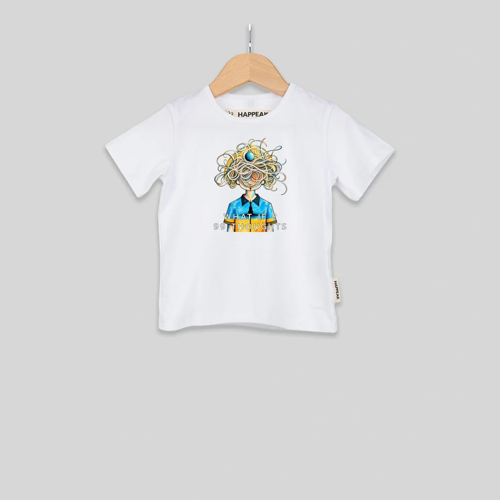 Unisex marškinėliai – 99 Thoughts ART.HAPPEAK  - 5